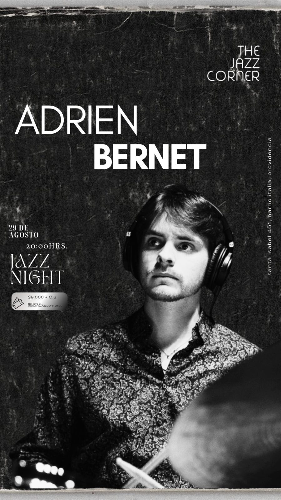 Adrien Bernet Trío (20:00hrs.)
